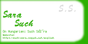 sara such business card